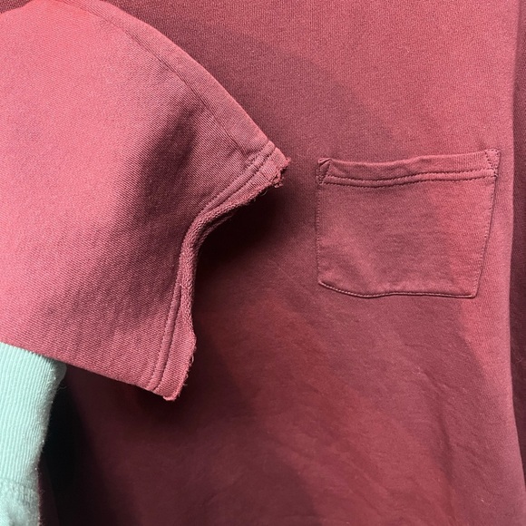 Chor Clothing Burgundy Long Sleeve Top. L - Picture 3 of 4